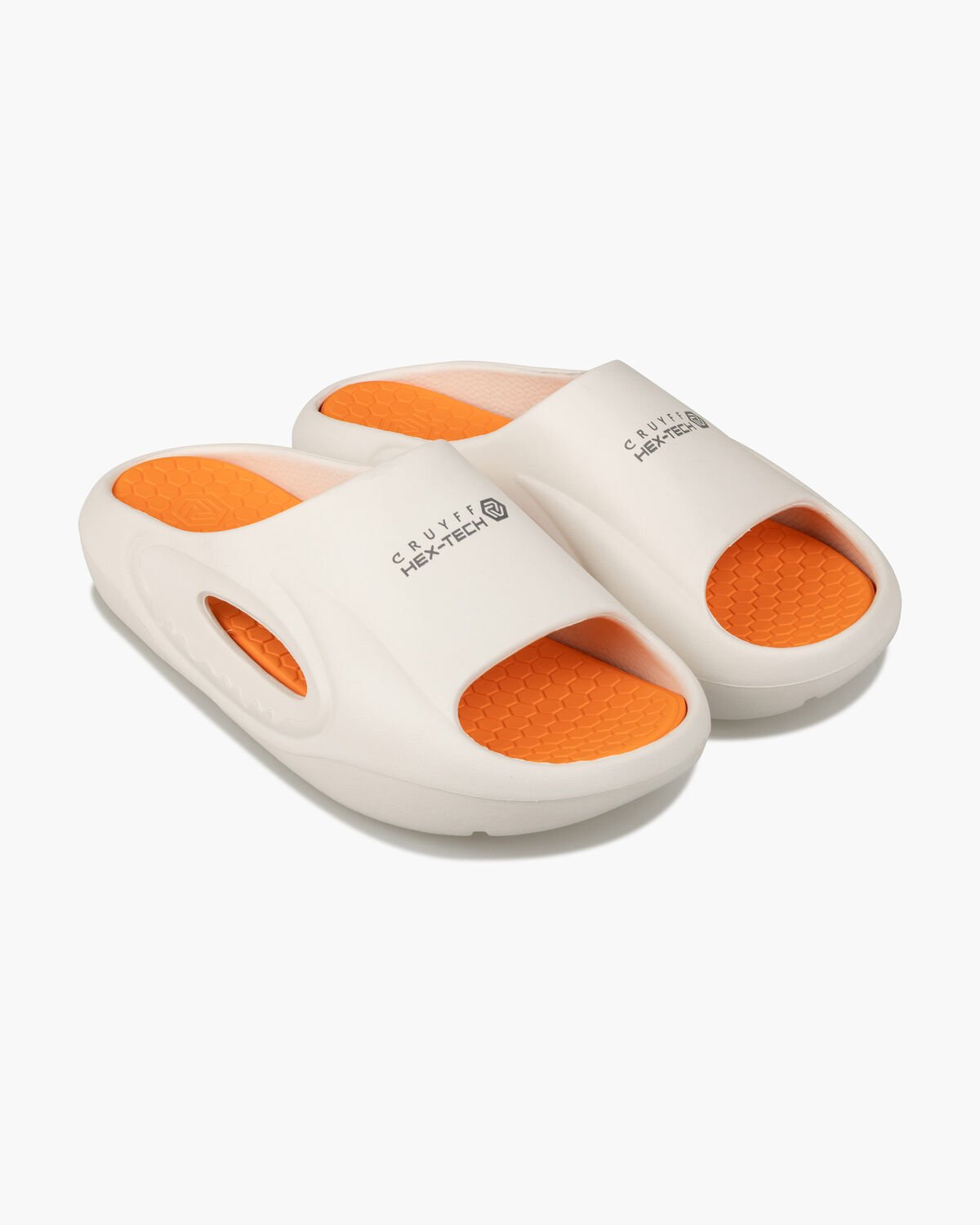 Recovery Hex-Tech slide, White/Orange, hi-res